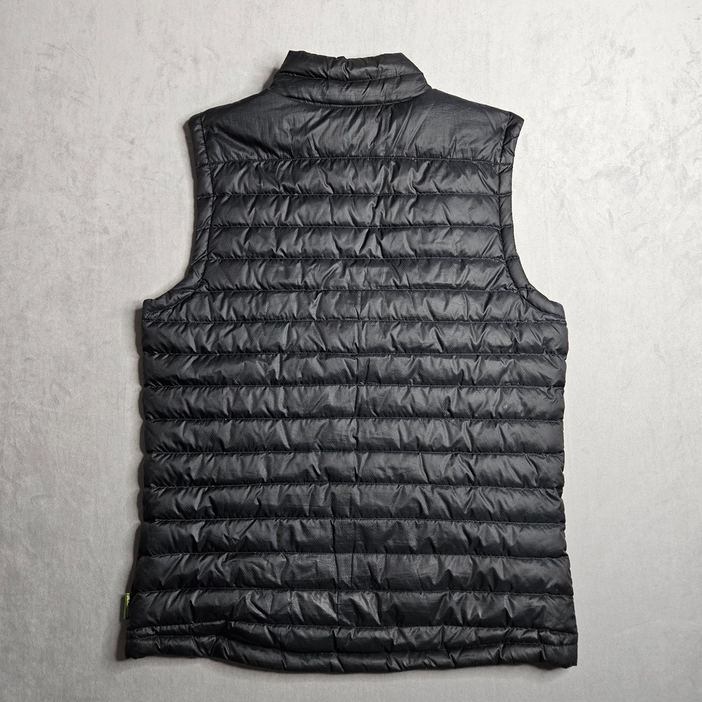Kathmandu Vest Mens Medium Black Duckdown 500 Fill Full Zip Puffer Pockets - Picture 2 of 13